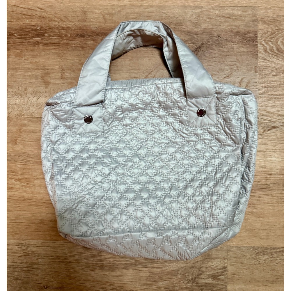 Laundry By Shelli Segal Silver Quilted‎ Tote Bag